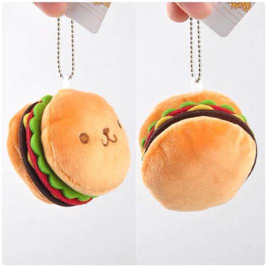 Ca Burger Plush Ballchain for Keychain / Bag
