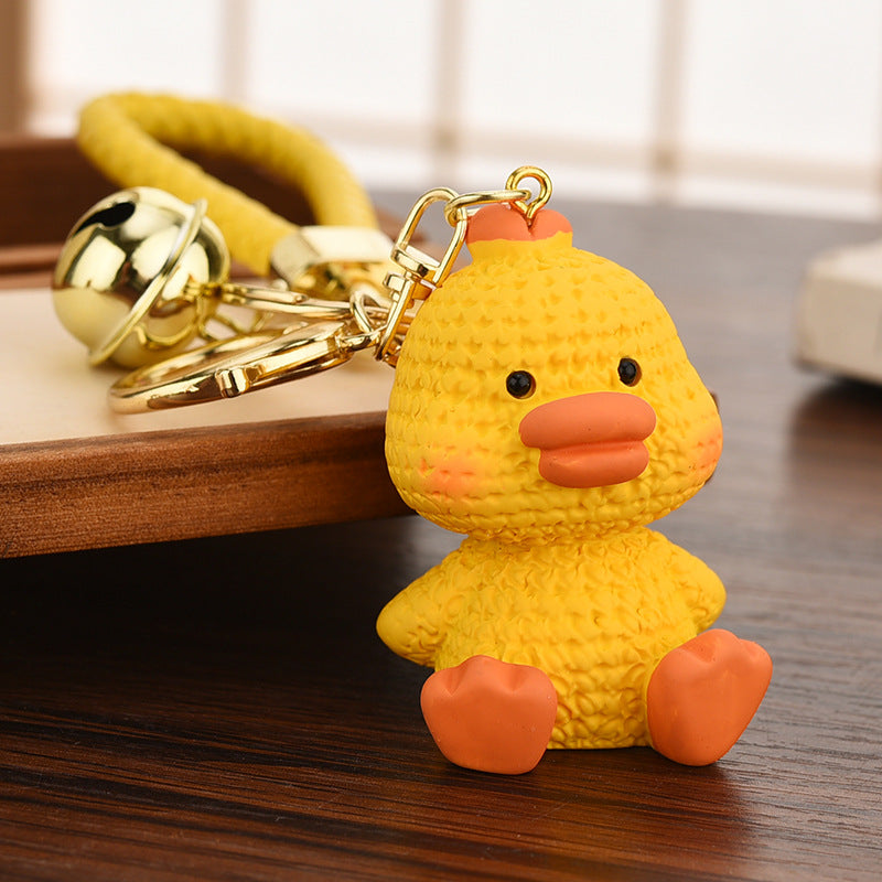 Cute Faux Crochet Animal Keychains