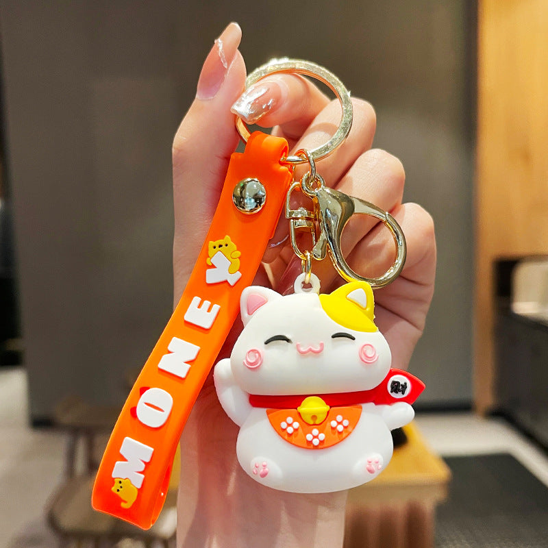 Neko Cat Fortune Keychain