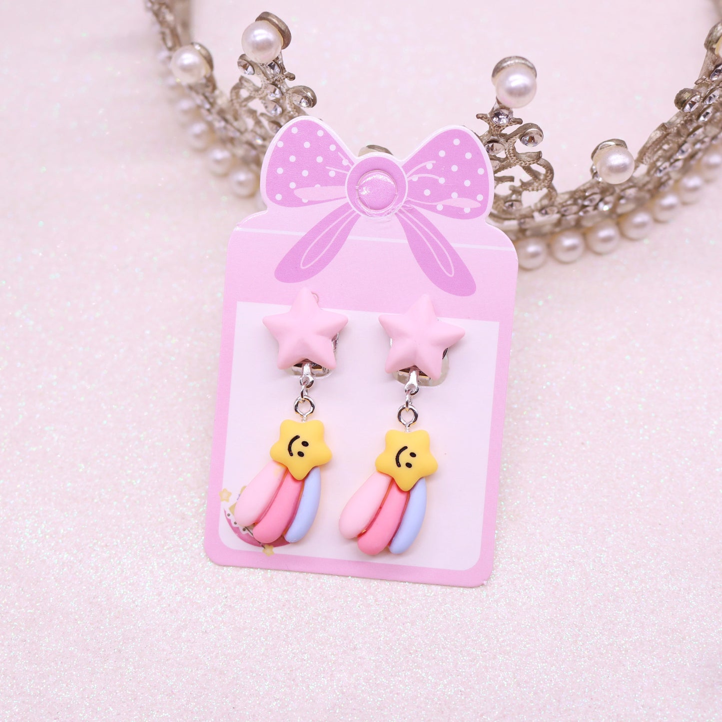 Kawaii Clip on Earrings with Surgical Steel Clip