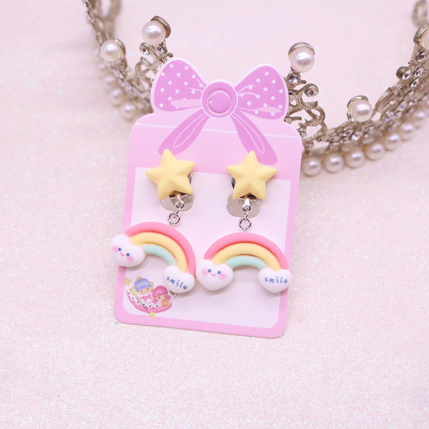 Kawaii Clip on Earrings with Surgical Steel Clip